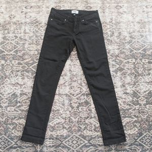 Paige Skyline Skinny Jeans Black Womens 28